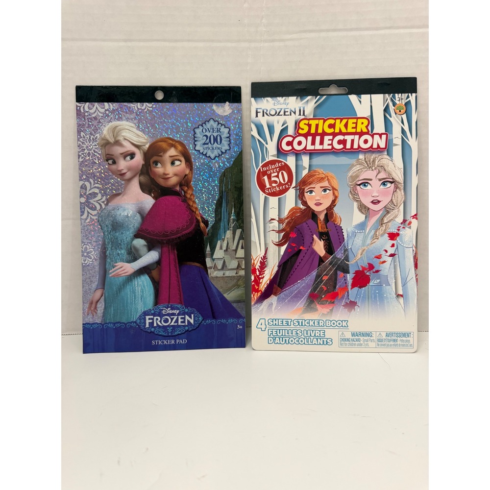 Disney Frozen II Sticker Book Pad Set Elsa Anna Olaf Glitter Over 350 Stickers